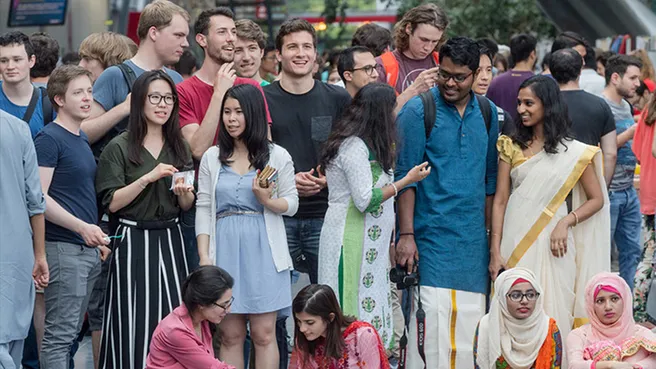 Students at the International Day 2017